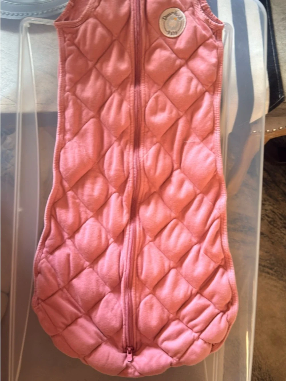 Dreamland Baby quilted weighted Sleep Sack with 2 way Front Zip
